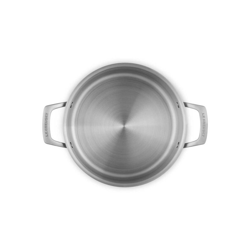 Le Creuset Essential 3-ply Stainless Steel Deep Casserole 24cm image number 2